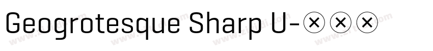 Geogrotesque Sharp U字体转换